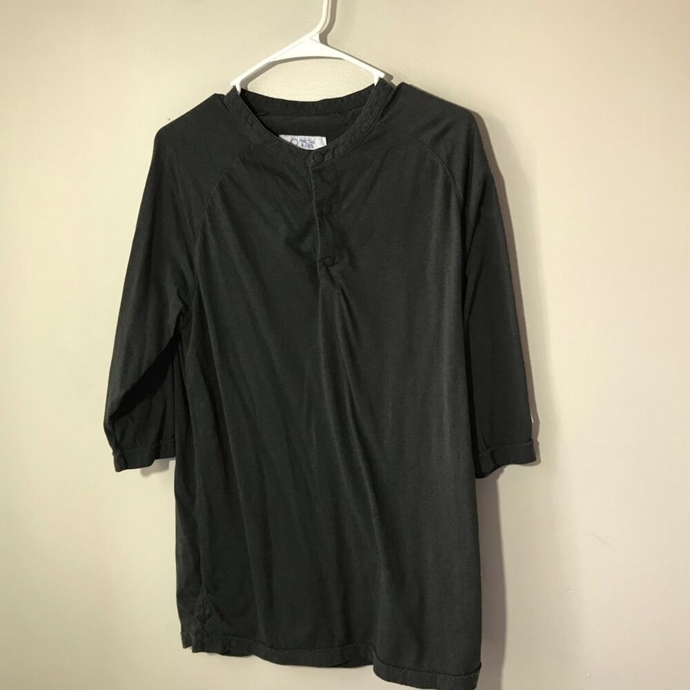 Uninterrupted More Than An Athlete New Rule M 1/4 snap short sleeve grey T-shirt